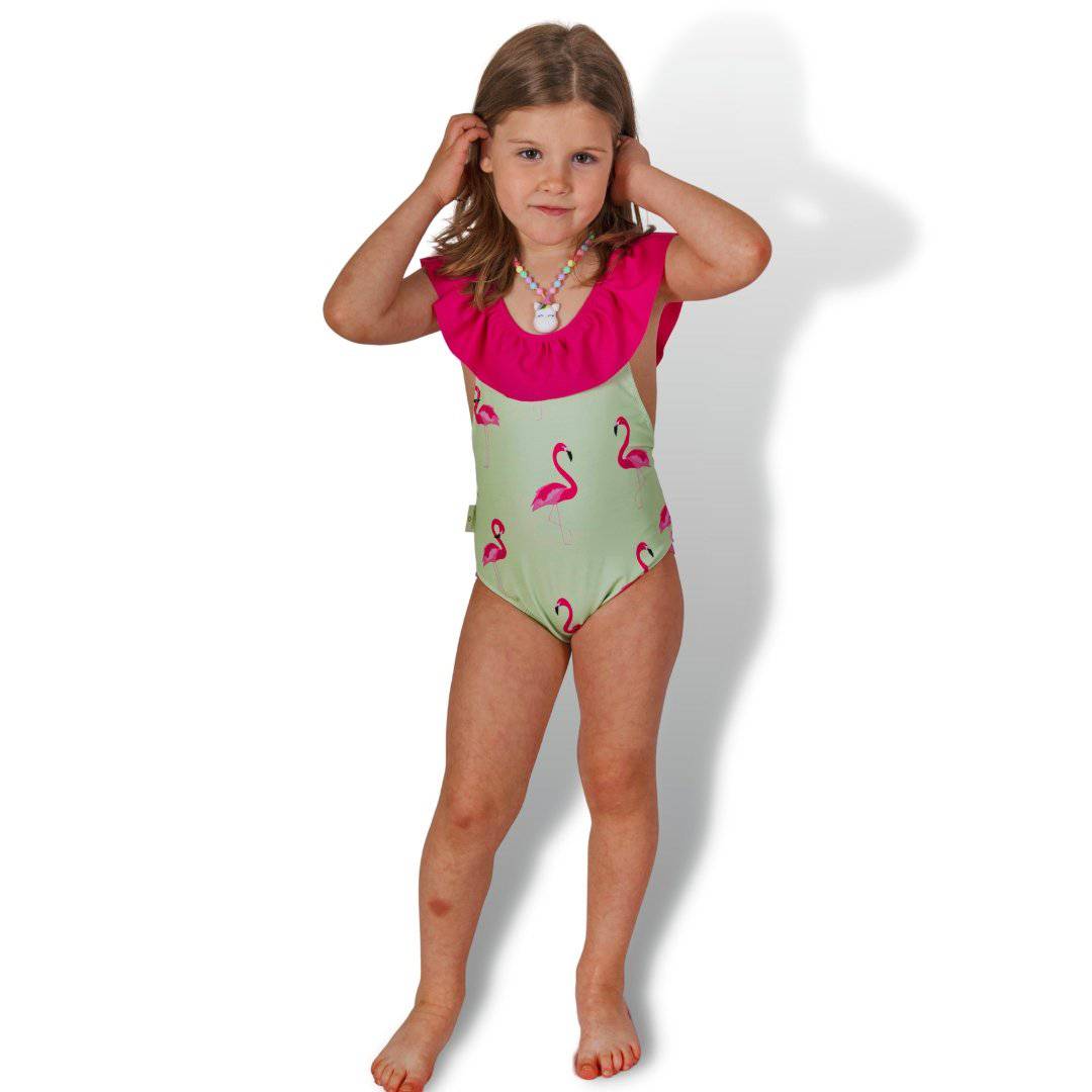 FATO DE BANHO FLAMINGOS - Pituka Wear - Calçado e Roupa para Crianças