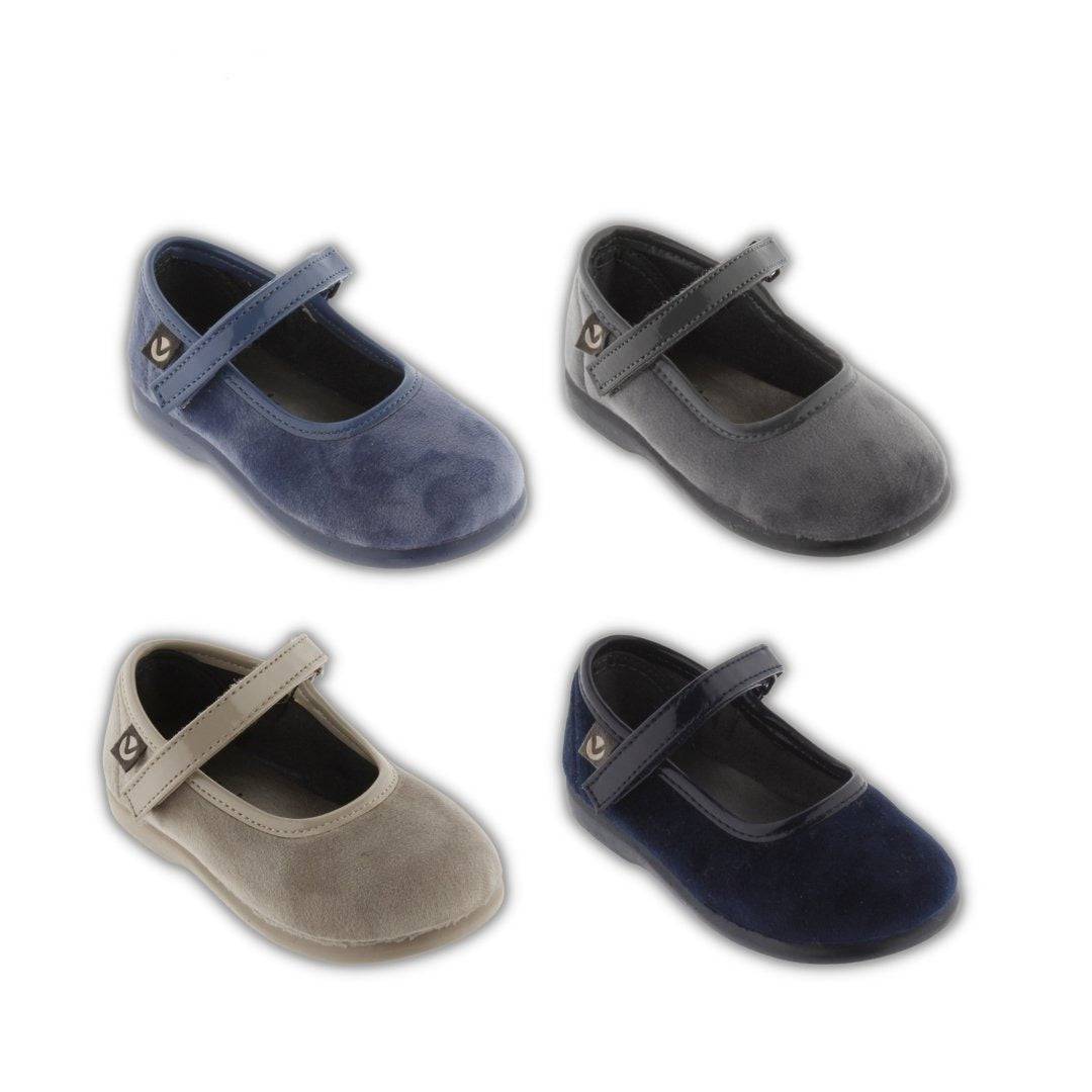 MERCEDITAS VICTÓRIA VELUDO C/ VELCRO - Pituka Wear - Calçado e Roupa para Crianças