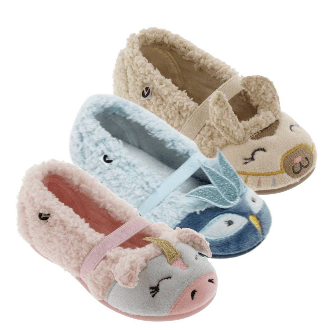 PANTUFAS VICTÓRIA C/ ANIMAIS - Pituka Wear - Calçado e Roupa para Crianças
