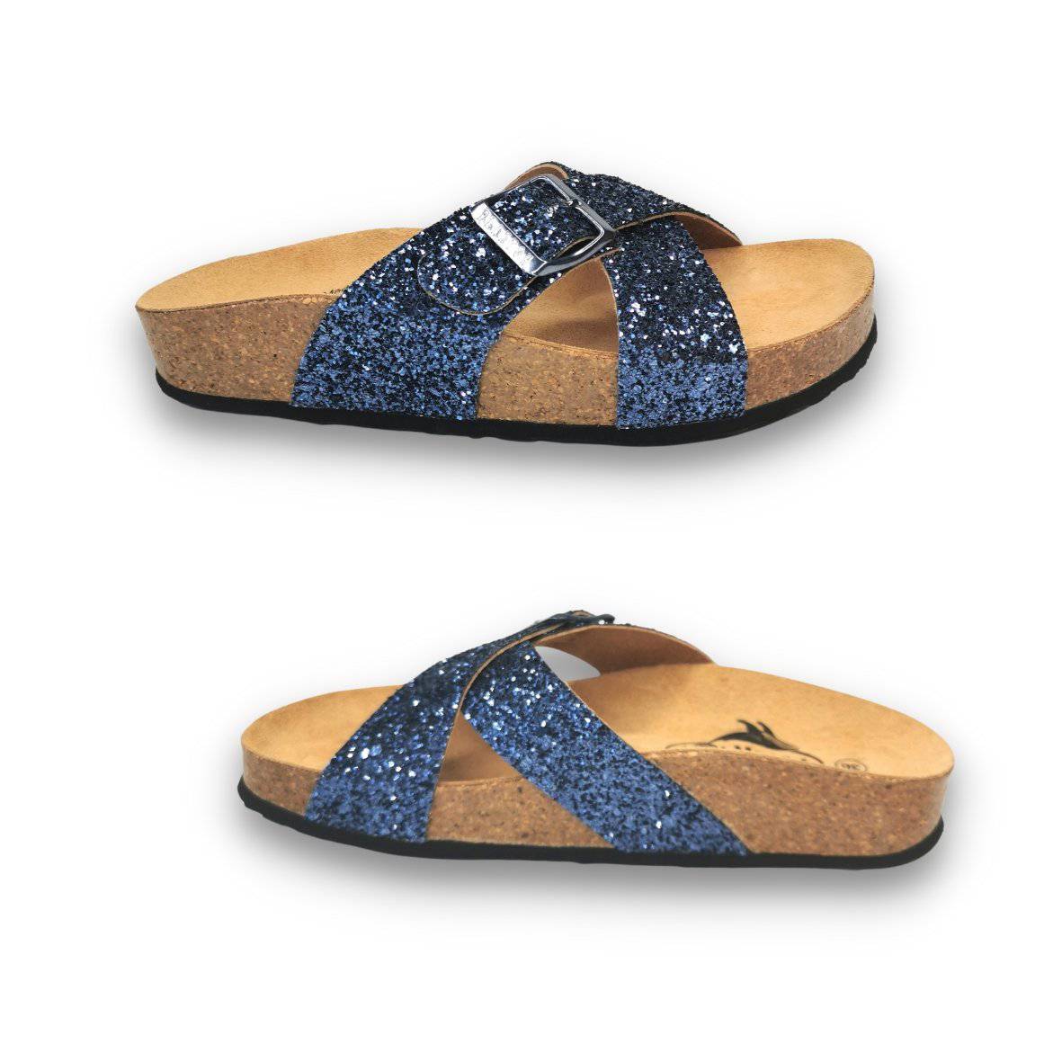 PLAKTON GLITTER MARINHO - Pituka Wear - Calçado e Roupa para Crianças