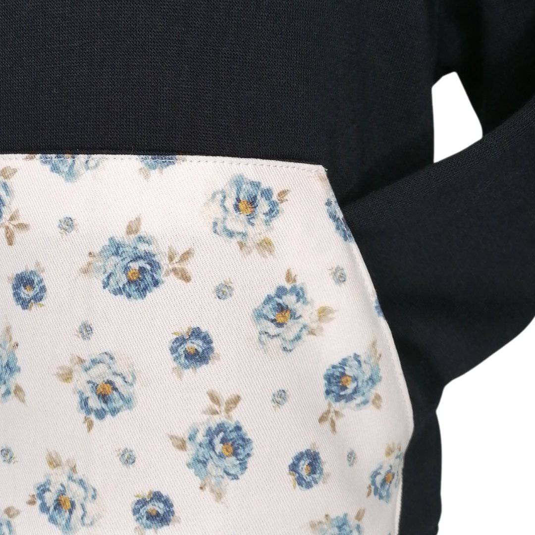 SWEAT MARINHO COM FOLHO CARDADA COM CAPUZ - Pituka Wear - Calçado e Roupa para Crianças