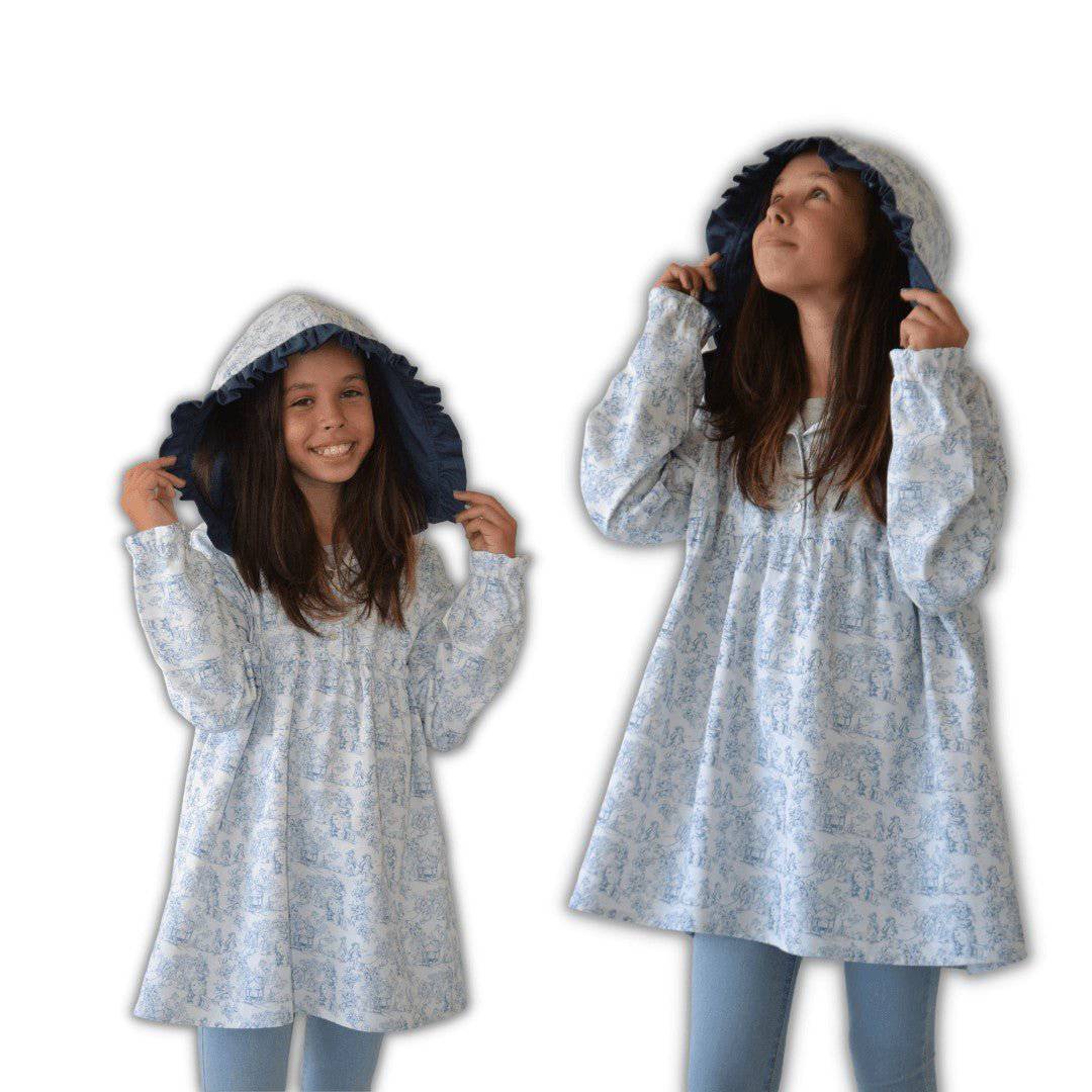 TÚNICA MÃE E FILHA EM SARJA - Pituka Wear - Calçado e Roupa para Crianças