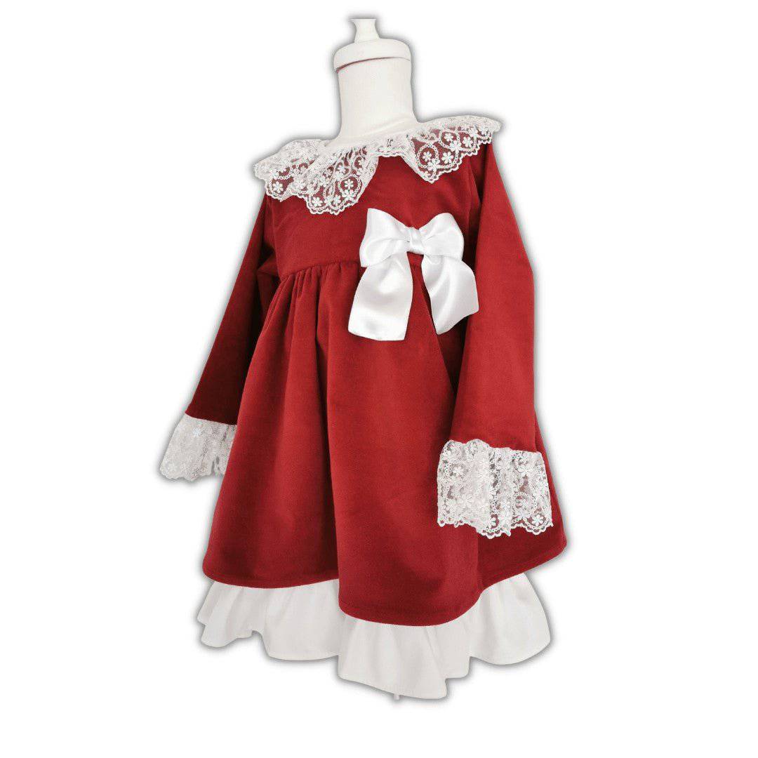 VESTIDO CRIANÇA DE VELUDO - Pituka Wear - Calçado e Roupa para Crianças