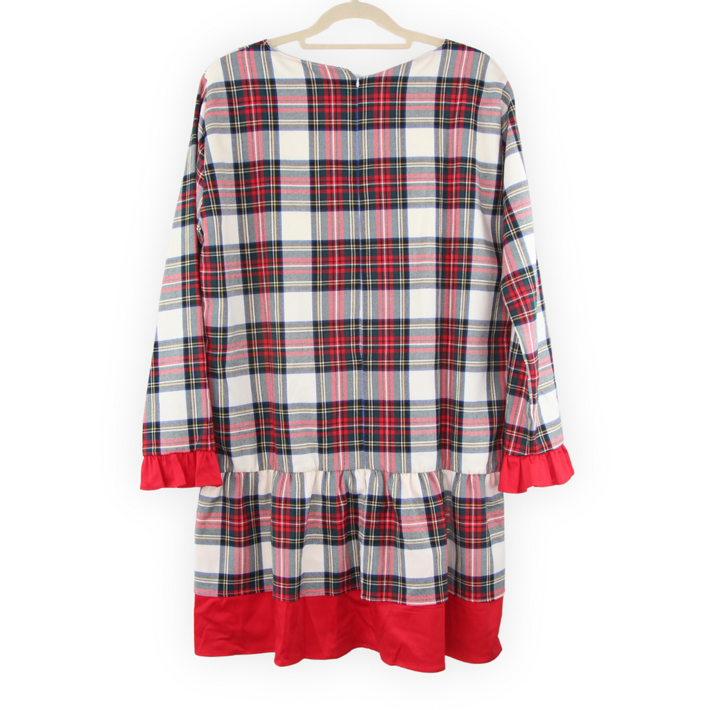 VESTIDO XADREZ C/ FOLHOS L - Pituka Wear