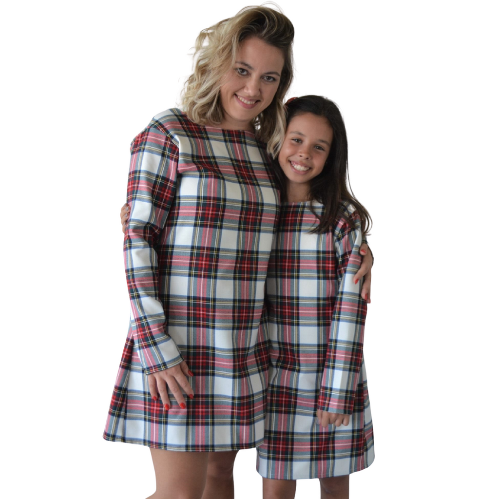 VESTIDO XADREZ VERMELHO - Pituka Wear