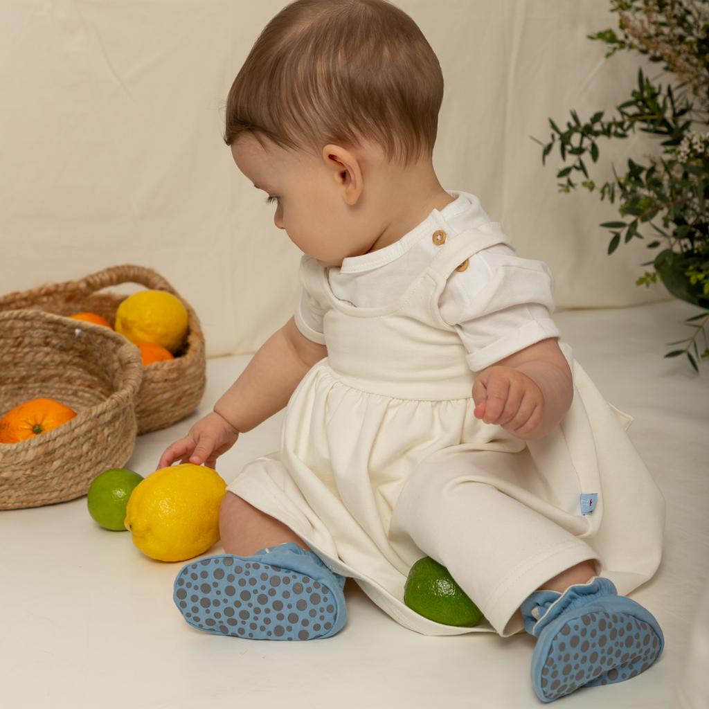 BABY BOOTIES BLUE MARSHMALLOW FRESH ZÁS-TRÁS - Pituka Wear