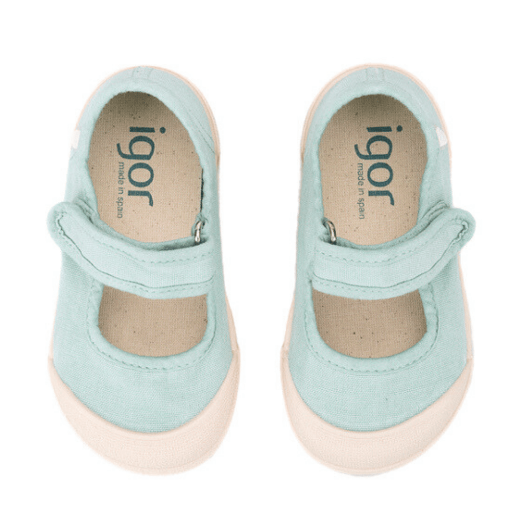 MERCEDITAS LONA MARY JANE BAREFOOT IGOR C/ VELCRO - Pituka Wear 
