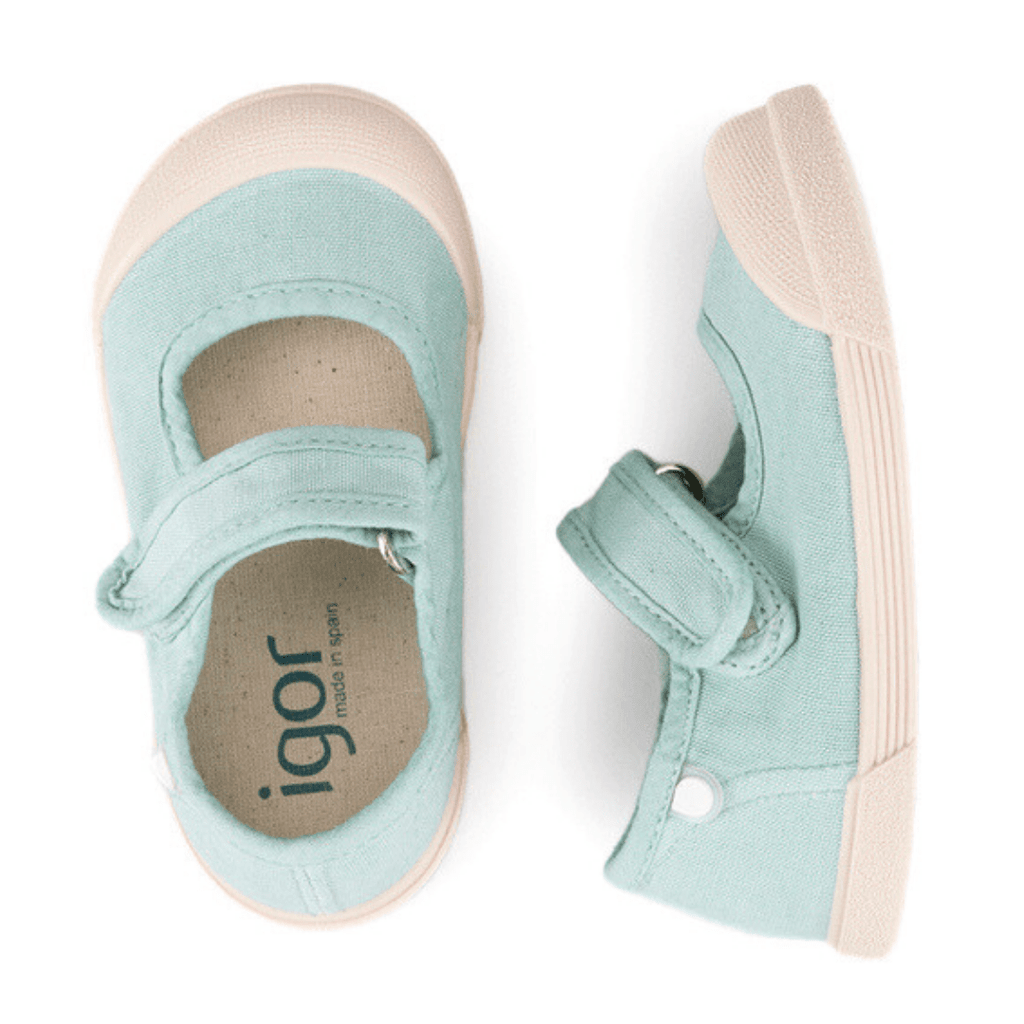 MERCEDITAS LONA MARY JANE BAREFOOT IGOR C/ VELCRO - Pituka Wear 