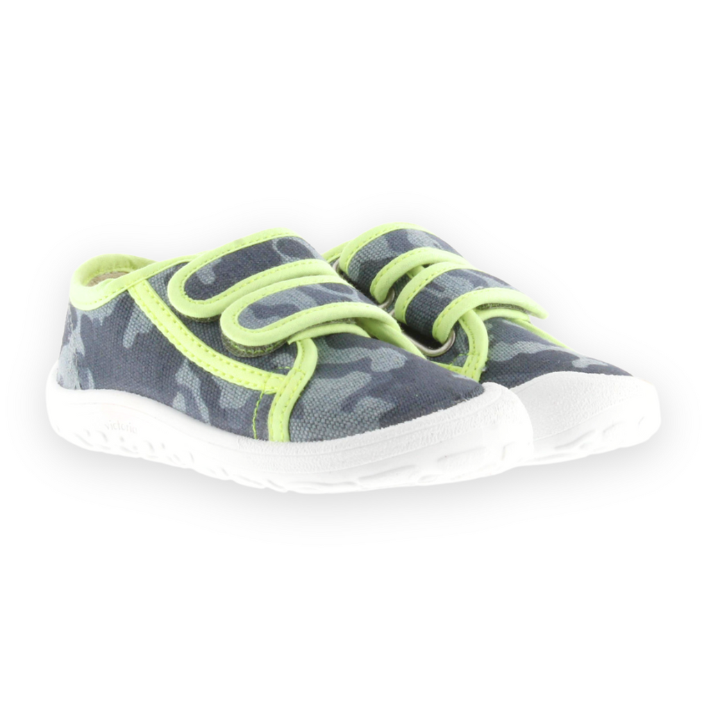 TÉNIS BAREFOOT BOSCO LONA VELCRO CAMUFLAGEM VICTORIA - Pituka Wear