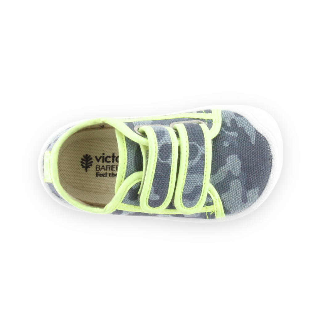 TÉNIS BAREFOOT BOSCO LONA VELCRO CAMUFLAGEM VICTORIA - Pituka Wear
