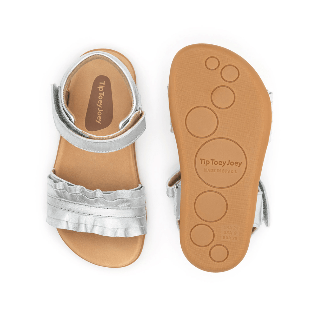 SANDÁLIAS BAREFOOT RUFFLE PLAY TIP TOEY JOEY - Pituka Wear 