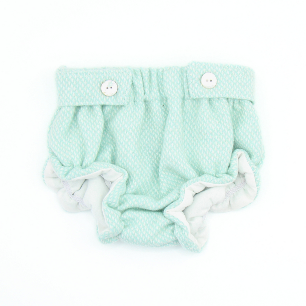TAPA FRALDAS VERDE ÁGUA 6 MESES - Pituka Wear