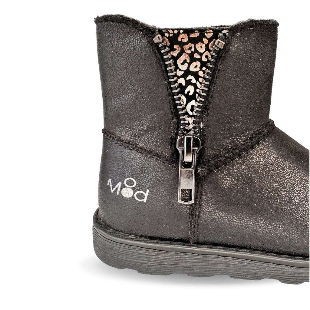 BOTAS ALDIZE SYNTHETIQUE METALLISE+LEO NOIR MOD'8 - Pituka Wear 