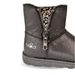 BOTAS ALDIZE SYNTHETIQUE METALLISE+LEO NOIR MOD'8 - Pituka Wear