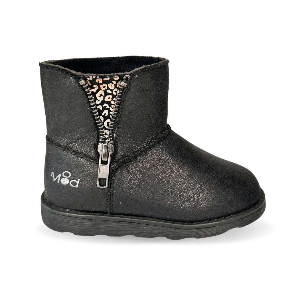 BOTAS ALDIZE SYNTHETIQUE METALLISE+LEO NOIR MOD'8 - Pituka Wear 