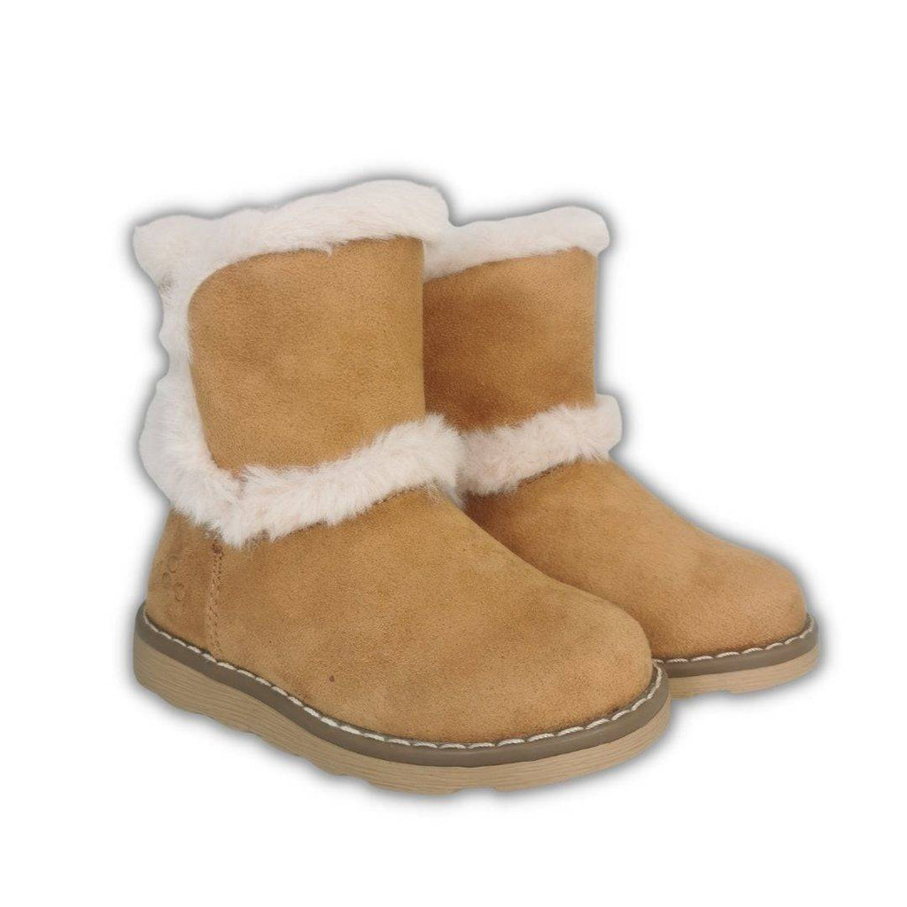 BOTAS ALDOUX CAMEL MOD'8 C/ PELO - Pituka Wear - Calçado e Roupa para Crianças