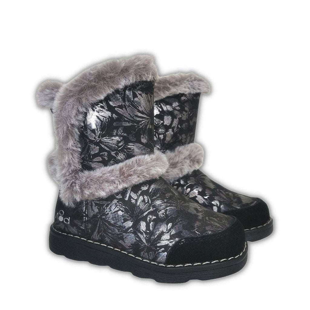 BOTAS ALDOUX NOIR FLORES MOD'8 C/ PELO - Pituka Wear 