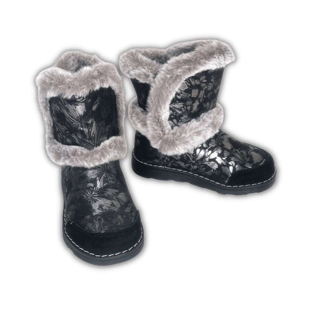 BOTAS ALDOUX NOIR FLORES MOD'8 C/ PELO - Pituka Wear 