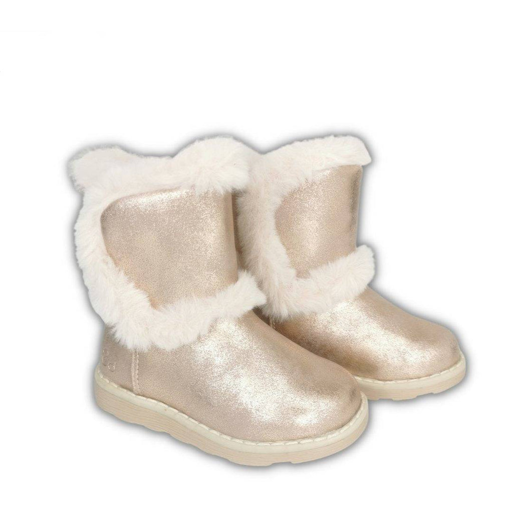 BOTAS ALDOUX ROSE SATIN MOD'8 C/ PELO - Pituka Wear - Calçado e Roupa para Crianças