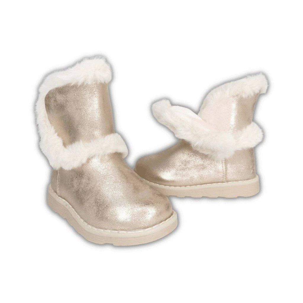 BOTAS ALDOUX ROSE SATIN MOD'8 C/ PELO - Pituka Wear - Calçado e Roupa para Crianças