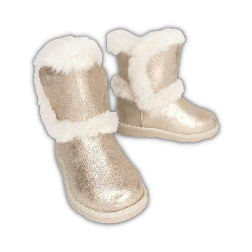 BOTAS ALDOUX ROSE SATIN MOD'8 C/ PELO - Pituka Wear - Calçado e Roupa para Crianças