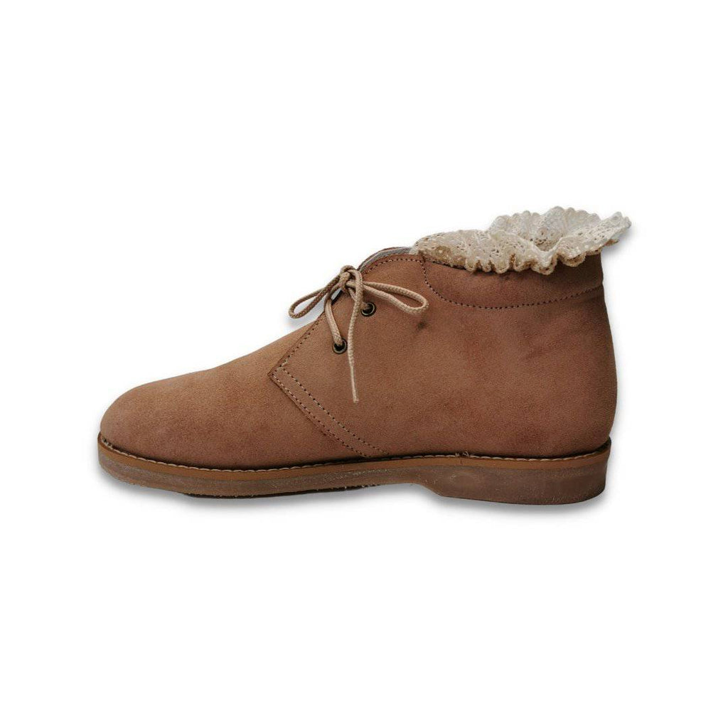 BOTAS CARNEIRAS 653R C/ RENDA NO TORNOZELO ADULTO - Pituka Wear - Calçado e Roupa para Crianças