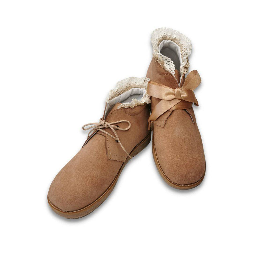 BOTAS CARNEIRAS 653R C/ RENDA NO TORNOZELO ADULTO - Pituka Wear 