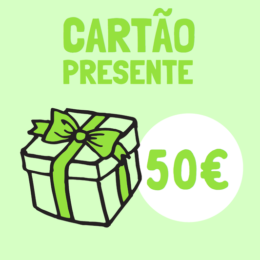 Cartão Presente 50€ - Pituka Wear - Calçado e Roupa para Crianças