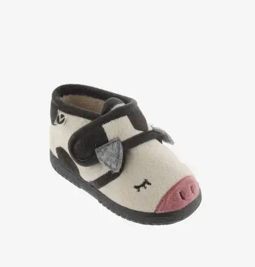 PANTUFAS VICTÓRIA C/ ANIMAIS - Pituka Wear - Calçado e Roupa para Crianças