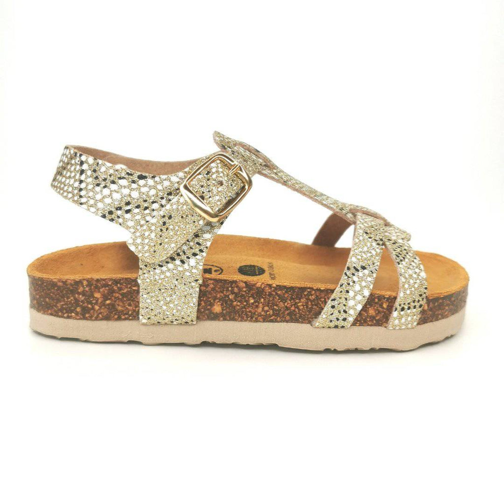SANDÁLIAS PLAKTON CROSS ORO - Pituka Wear 