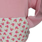 SWEAT ROSA COM FOLHO CARDADA COM CAPUZ - Pituka Wear - Calçado e Roupa para Crianças