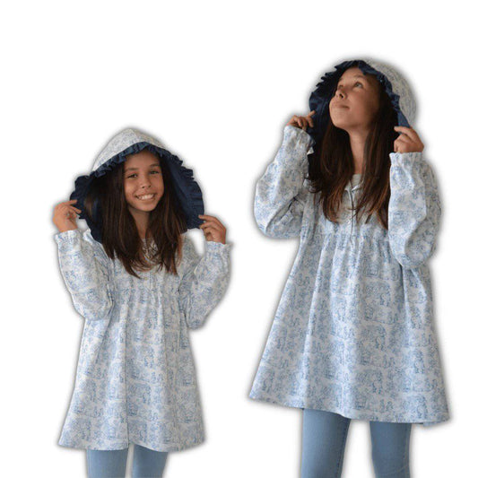 TÚNICA MÃE E FILHA EM SARJA - Pituka Wear - Calçado e Roupa para Crianças
